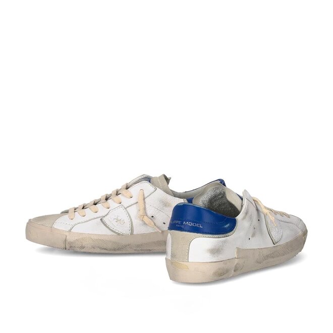 PRSX Low Blauw Wit
