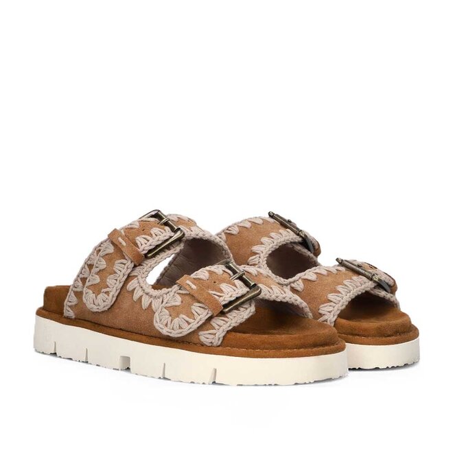 Bio Sandal Buckles Cognac