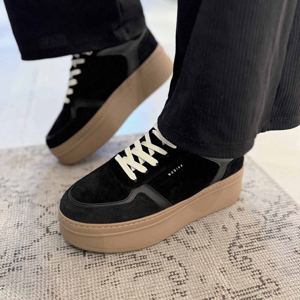 Nubikk Dames Sneaker Bayou Platform Combi Zwart Van Dael Schoenen