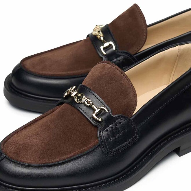 Loafer Hazy Bruin Zwart