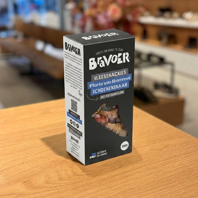 Bravoer hondensnacks met schoenensmaak!