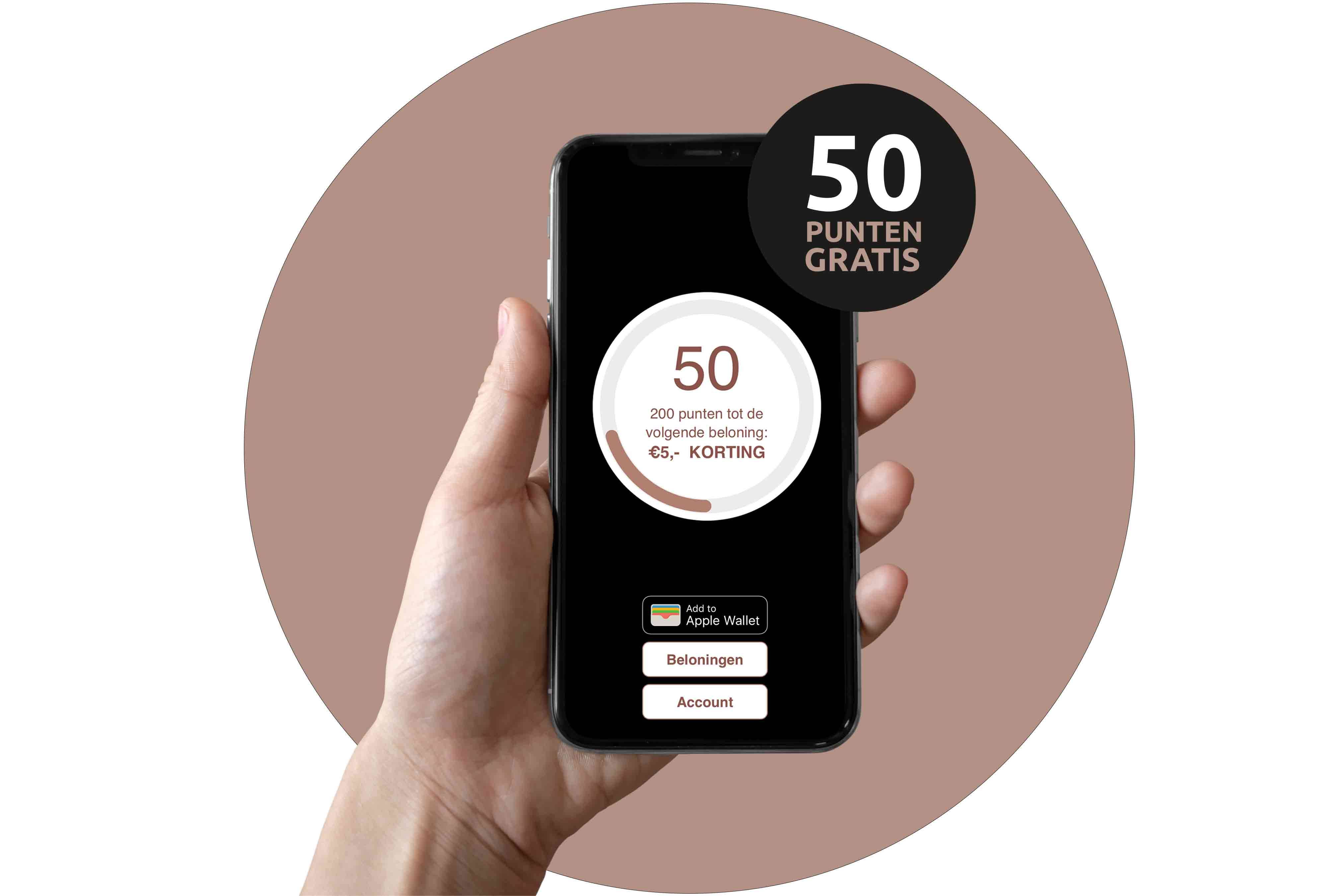 Sparen voor shoptegoed! <i>eerste 50 punten gratis</i>