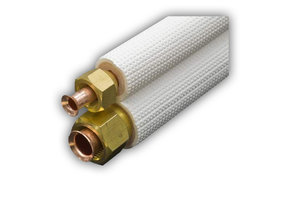 Airco Leidingset 1/4" x 3/8" Geïsoleerd met Wartels (R32/R410A)