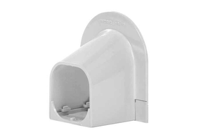 Eindstuk Plafond/Wand PVC Wit Inoac NA-75W 75 mm