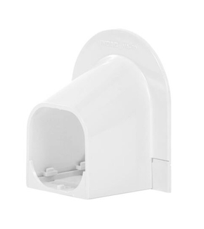 Eindstuk Plafond/Wand PVC Wit Inoac NA-75W 75 mm