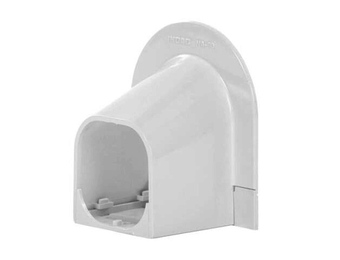 Eindstuk Plafond/Wand PVC Wit Inoac NA-75W 75 mm