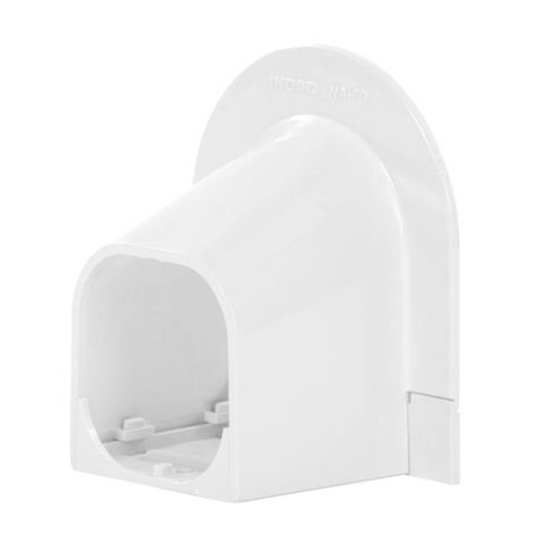 Eindstuk Plafond/Wand PVC Wit Inoac NA-75W 75 mm