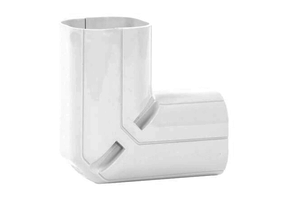 Bocht 90° Lang Stijgend PVC Wit Inoac NC-75W 75 mm