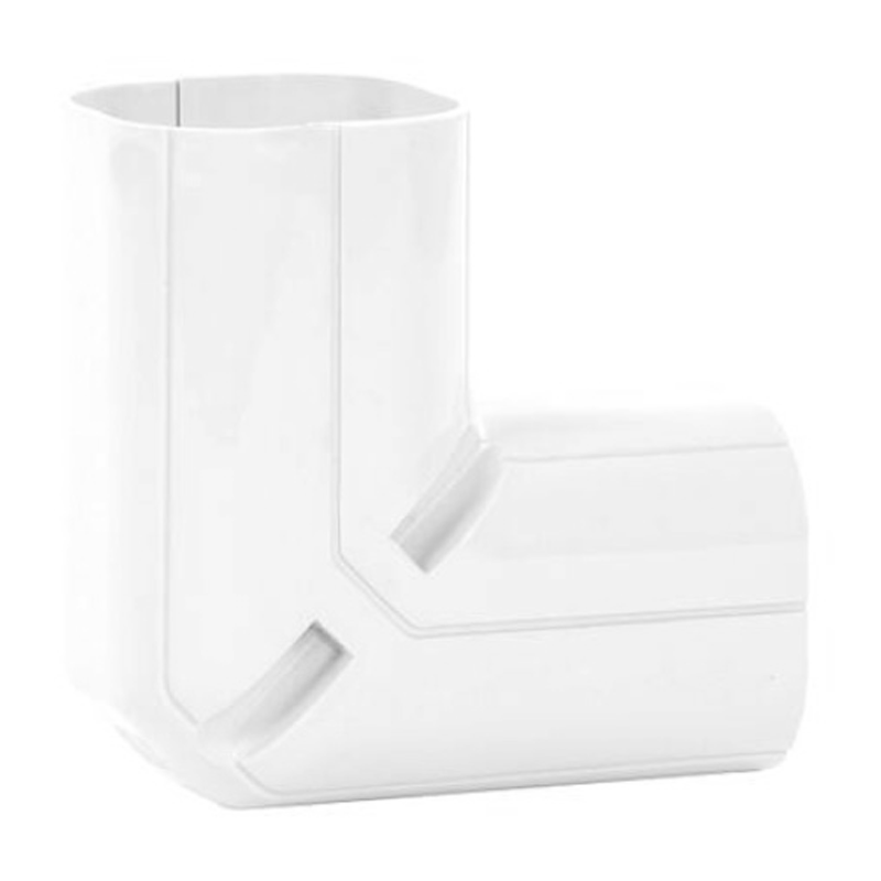 Bocht 90° Lang Stijgend PVC Wit Inoac NC-75W 75 mm