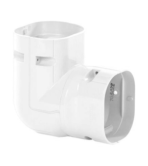 Bocht 90° Twist, Verticaal verstelbaar PVC Wit Inoac NCX-75W 75 mm