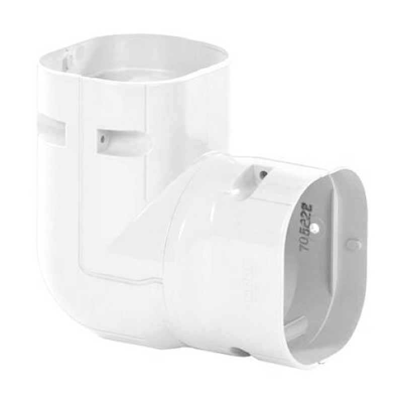 Bocht 90° Twist, Verticaal verstelbaar PVC Wit Inoac NCX-75W 75 mm