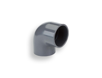 PVC Kunststof Knie 20 mm 90 graden