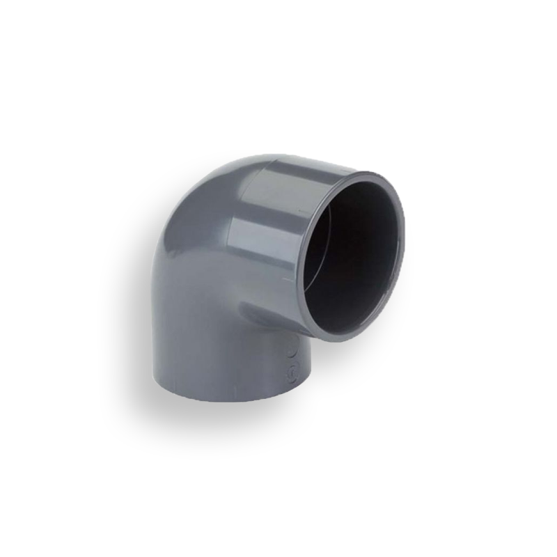 PVC Kunststof Knie 20 mm 90 graden