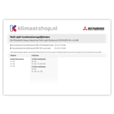 Mitsubishi H.I. Multi-split Buitenunit SCM40ZS-W 4,0 kW