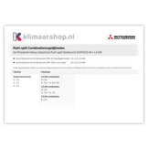 Mitsubishi H.I. Multi-split Buitenunit SCM45ZS-W 4,5 kW