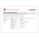 Mitsubishi H.I. Multi-split Buitenunit SCM60ZS-W 6,0 kW