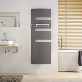 Verwarmde badkamerradiator Atlantic Serenis Antraciet