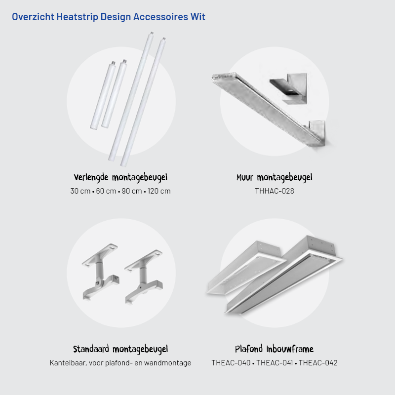 Heatstrip Design Accessoires Wit