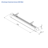 Heatstrip Intense 2200 Watt Infrarood Terrasverwarming
