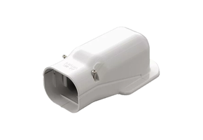 Muurafdekkap PVC Wit Inaba Denko SW-77-W 75 mm