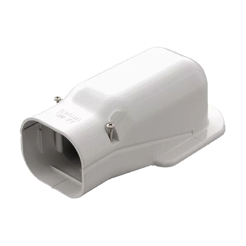 Muurafdekkap PVC Wit Inaba Denko SW-77-W 75 mm