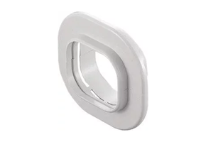 Muurrozet PVC Wit Inaba Denko SWC-77-W 75 mm