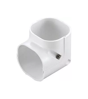 Bocht 90° Kort Stijgend PVC Wit Inaba Denko SCM-77-W 75 mm