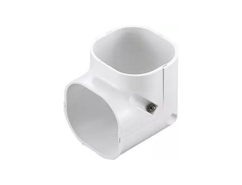 Bocht 90° Kort Stijgend PVC Wit Inaba Denko SCM-77-W 75 mm