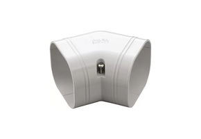 Bocht 45° Vlak PVC Wit Inaba Denko SKF-77-W 75 mm