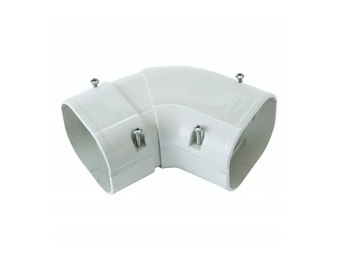 Bocht 45-90° Vlak Verstelbaar PVC Wit Inaba Denko SKS-77-W 75 mm