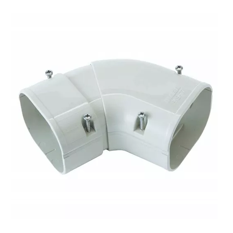 Bocht 45-90° Vlak Verstelbaar PVC Wit Inaba Denko SKS-77-W 75 mm