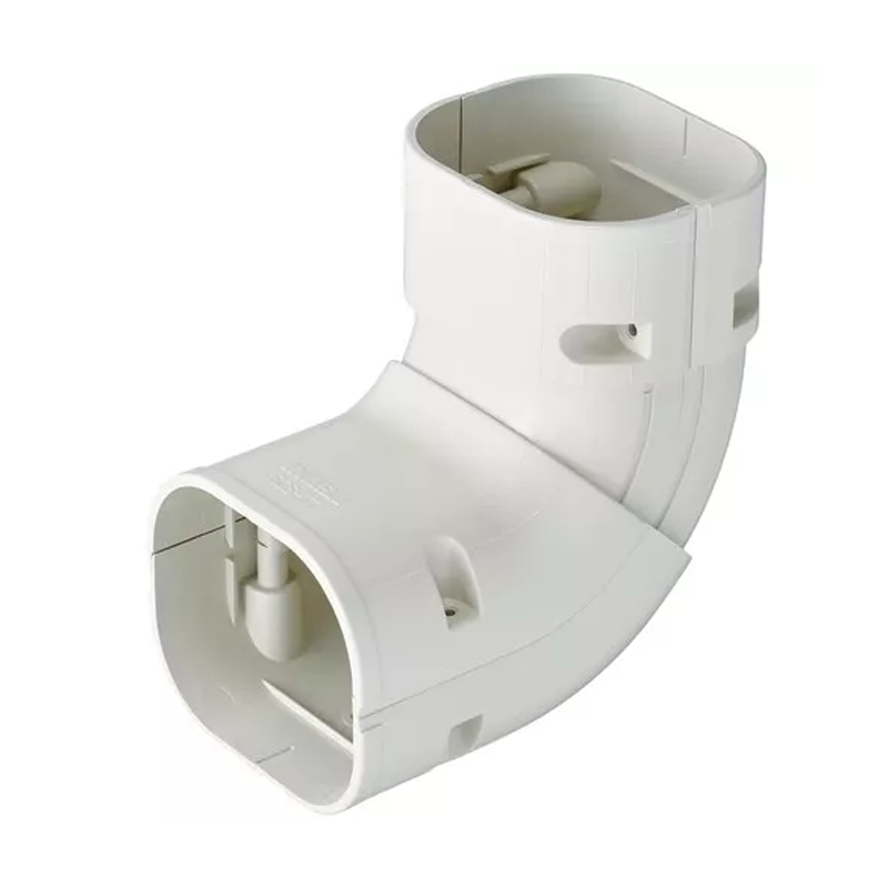 Bocht 45-90° Stijgend Verstelbaar PVC Wit Inaba Denko SCS-77-W 75 mm