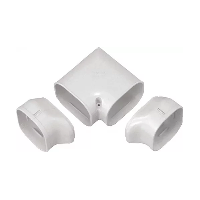 Bocht 90° Twist Gedraaid PVC Wit Inaba Denko SN-77-W 75 mm