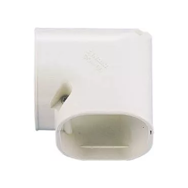 Bocht 90° Kort Vlak PVC Ivoor Inaba Denko SKM-77-I 75 mm