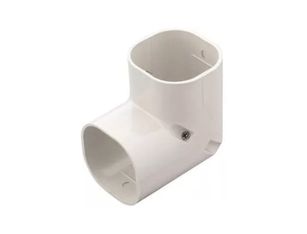 Bocht 90° Lang Stijgend PVC Ivoor Inaba Denko SC-77-I 75 mm