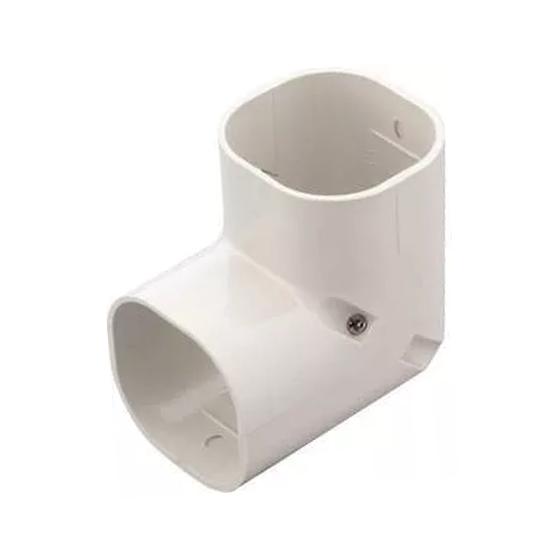 Bocht 90° Lang Stijgend PVC Ivoor Inaba Denko SC-77-I 75 mm