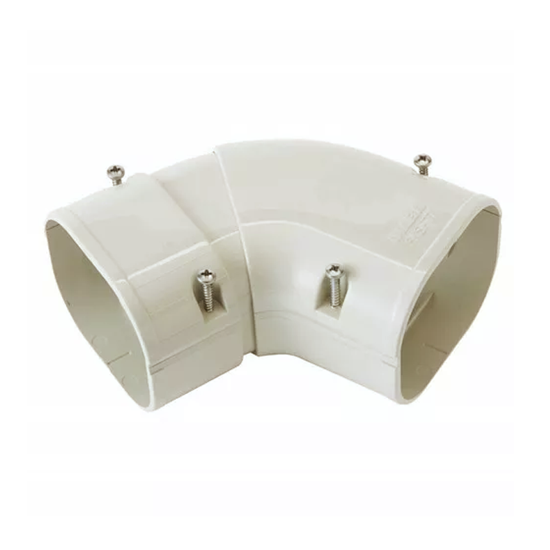 Bocht 45-90° Vlak Verstelbaar PVC Ivoor Inaba Denko SKS-77-I 75 mm