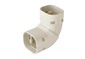 Bocht 45-90° Stijgend Verstelbaar PVC Ivoor Inaba Denko SCS-77-I 75 mm