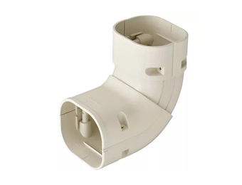 Bocht 45-90° Stijgend Verstelbaar PVC Ivoor Inaba Denko SCS-77-I 75 mm