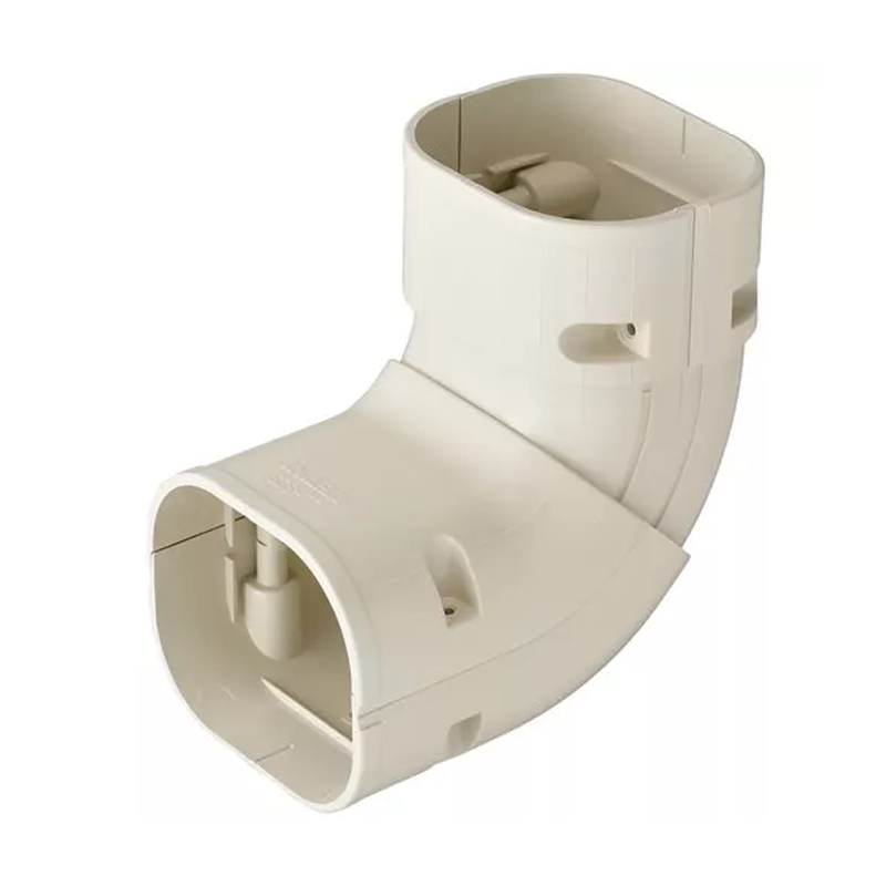 Bocht 45-90° Stijgend Verstelbaar PVC Ivoor Inaba Denko SCS-77-I 75 mm