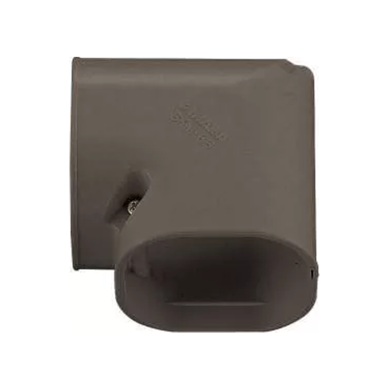 Bocht 90° Kort Vlak PVC Bruin Inaba Denko SKM-77-B 75 mm