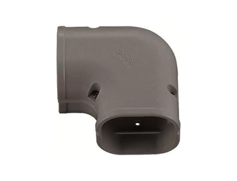 Bocht 90° Lang Vlak PVC Bruin Inaba Denko SK-77-B 75 mm