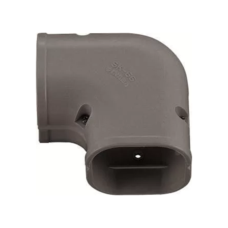 Bocht 90° Lang Vlak PVC Bruin Inaba Denko SK-77-B 75 mm