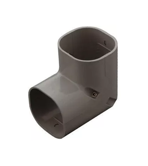 Bocht 90° Lang Stijgend PVC Bruin Inaba Denko SC-77-B 75 mm