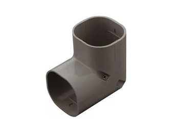 Bocht 90° Lang Stijgend PVC Bruin Inaba Denko SC-77-B 75 mm