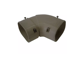 Bocht 45-90° Vlak Verstelbaar PVC Bruin Inaba Denko SKS-77-B 75 mm