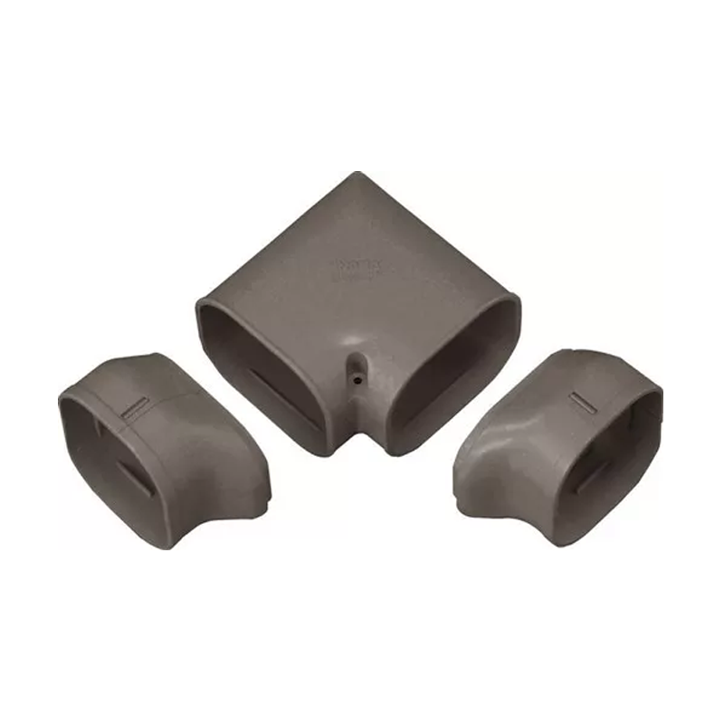 Bocht 90° Twist Gedraaid PVC Bruin Inaba Denko SN-77-B 75 mm