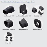 Leidinggoot Flexibel PVC Zwart Inaba Denko SF-77-1000-K 75x63 mm 1 meter