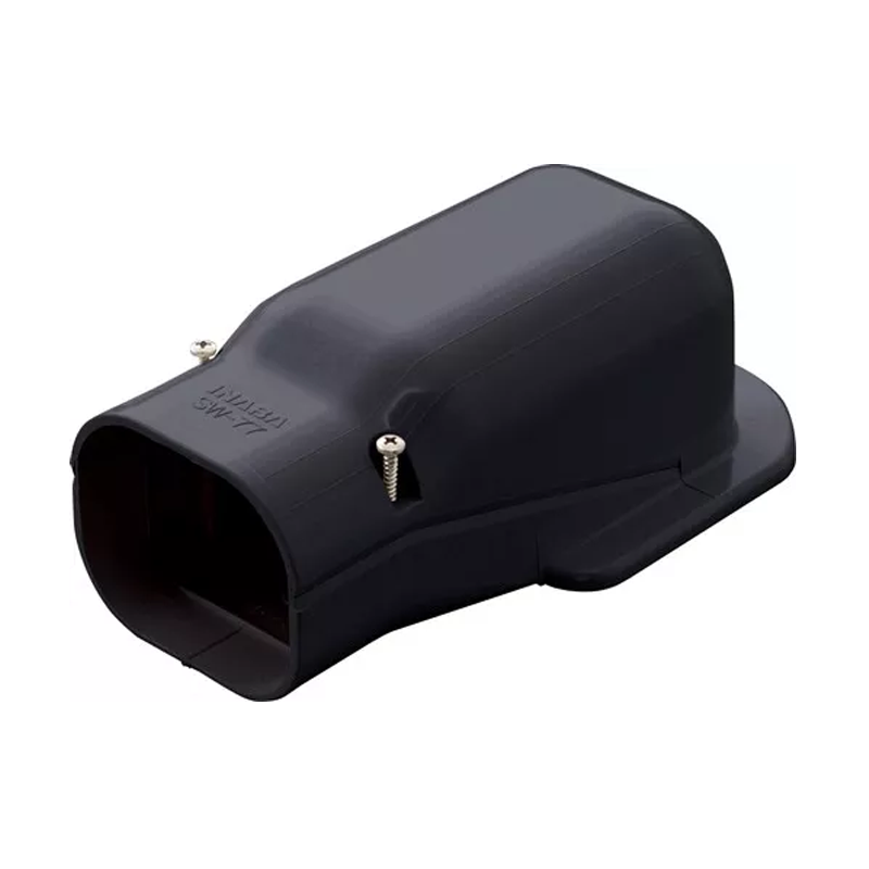 Muurafdekkap PVC Zwart Inaba Denko SW-77-K 75 mm