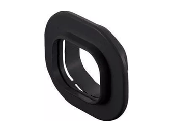 Muurrozet PVC Zwart Inaba Denko SWC-77-K 75 mm